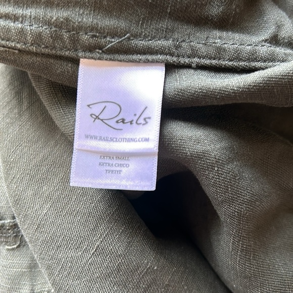 RAILS Collins Sage Green with Black Stars Military Utility Jacket Sz XS NEW - Picture 14 of 16